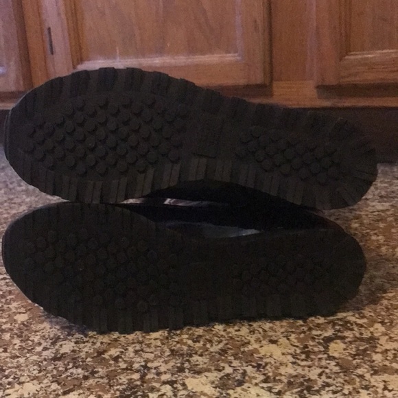 Coach Signature C Patten Leather Fur Boots - Picture 8 of 14